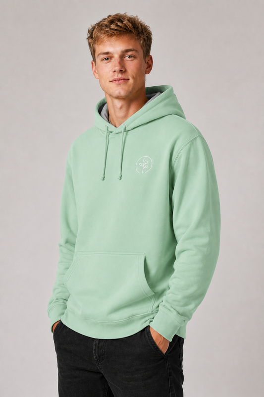 Accent Hoodie Mint / Grey new