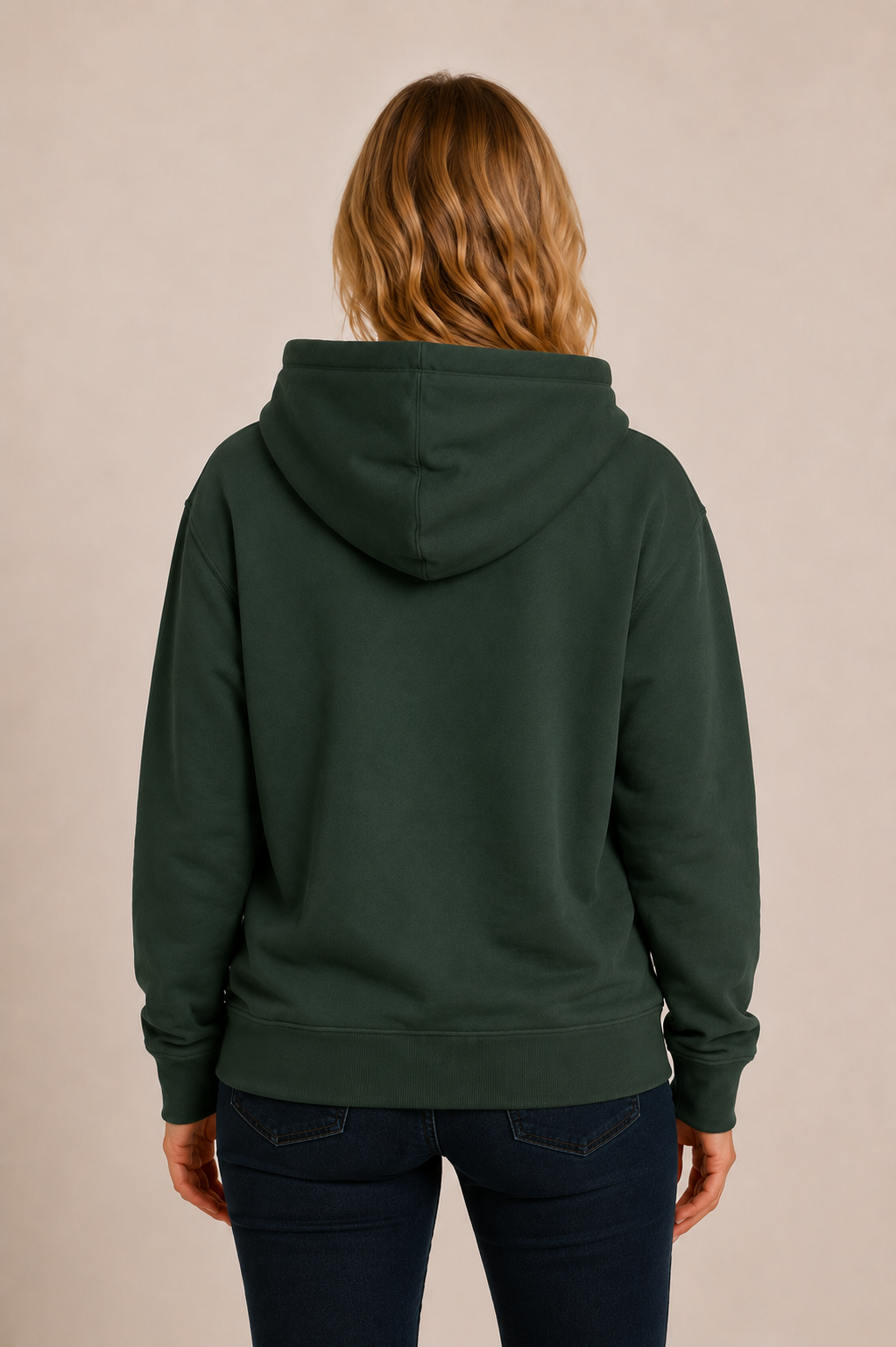 Accent Hoodie Forrest Green / Tan