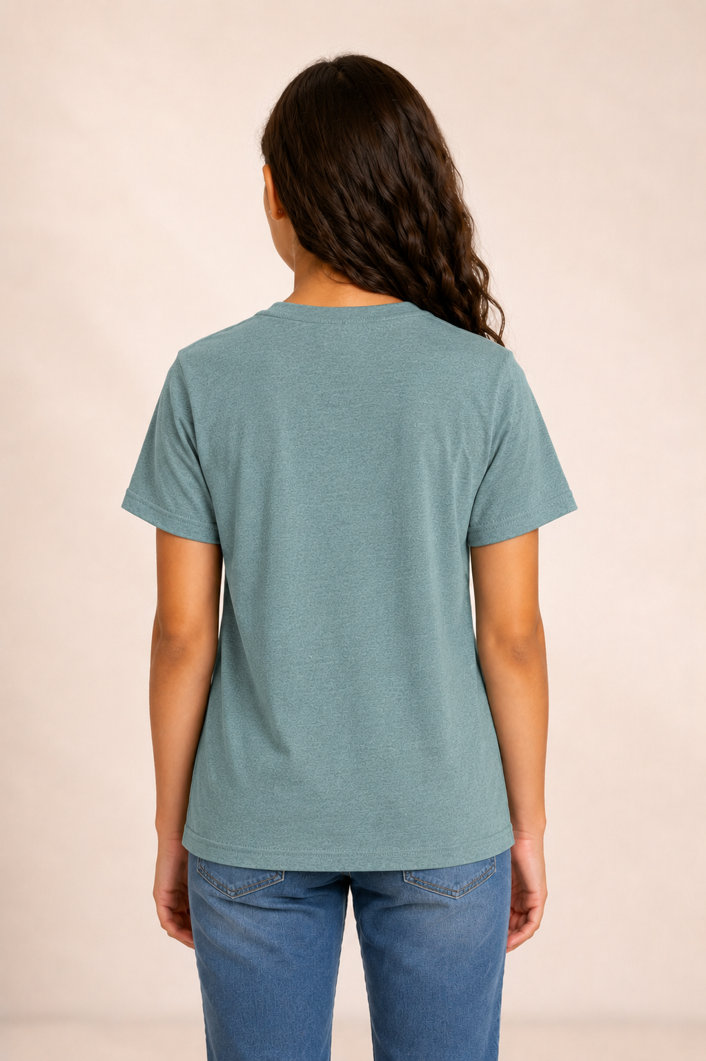Youth Cotton T-Shirt - Heather Dusty Blue