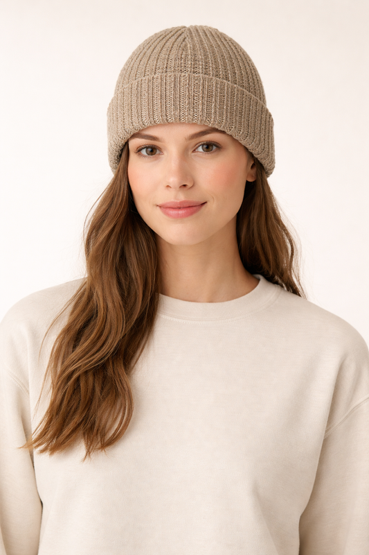 Chunky Knit Beanie - Oatmeal