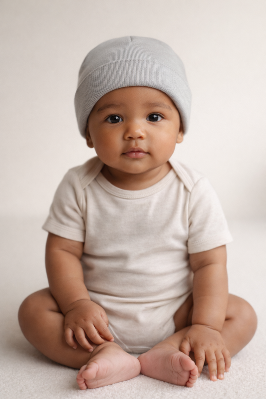 Baby Beanie - Titanium