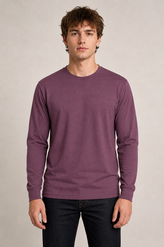 Men's Long Sleeve T-Shirt - Maroon
