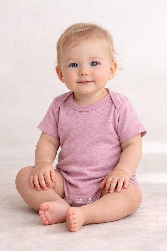 Baby Jersey One Piece- Pink