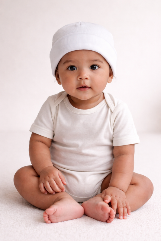Baby Beanie - White