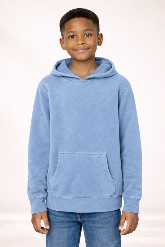 Vintage Pullover Hoodie - Pigment Light Blue