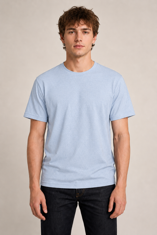 Mens Softstyle T-Shirt - Heather Prism Blue