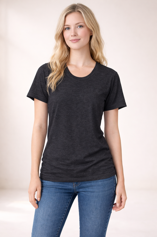 Women's Relaxed T-Shirt - Dark Grey Heather