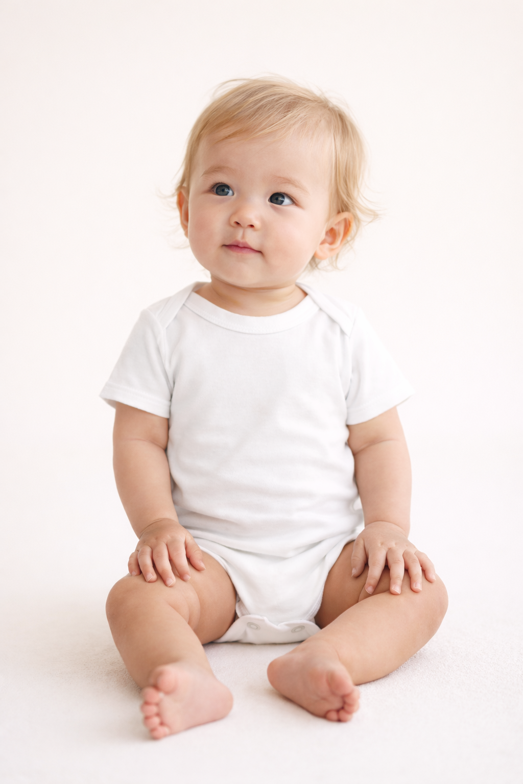 Baby Jersey One Piece - White