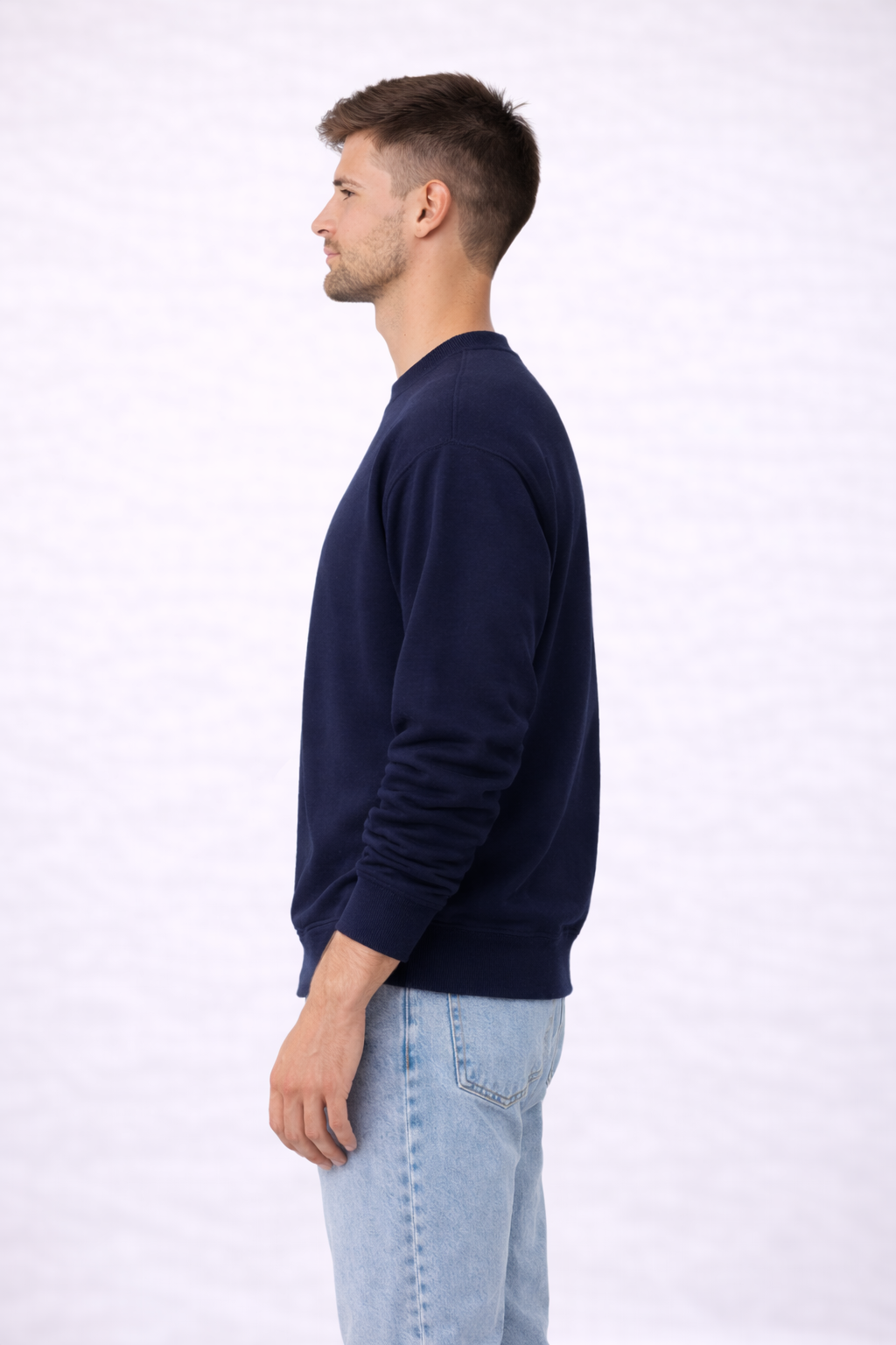 Mens Heavy Crewneck Sweatshirt - Navy