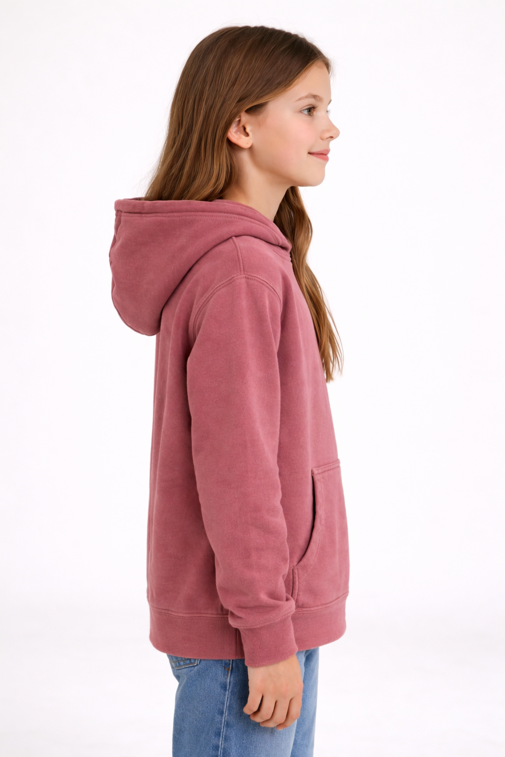 Vintage Pullover Hoodie - Pigment Maroon