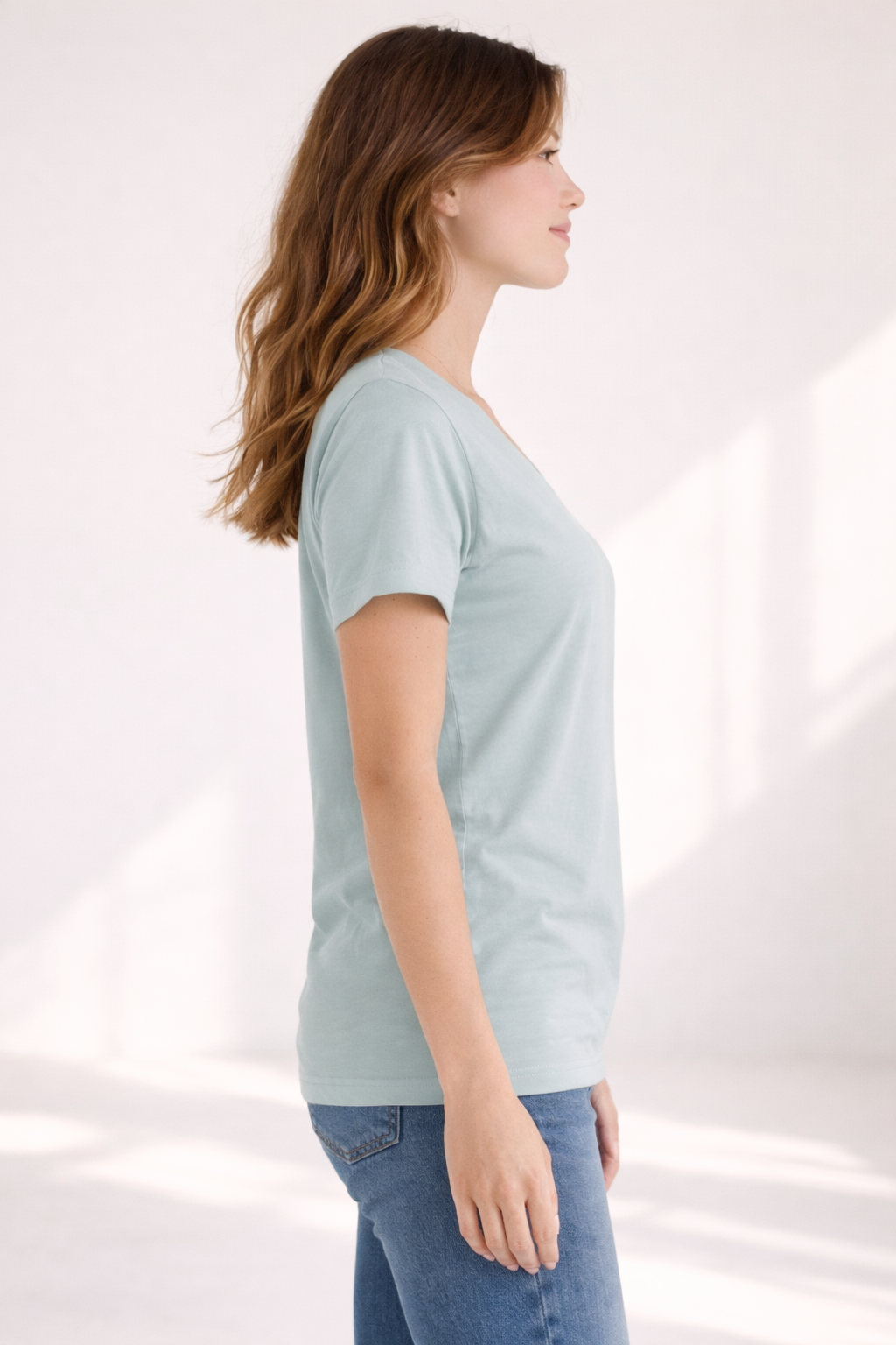 Women's Relaxed T-Shirt - Dusty Blue