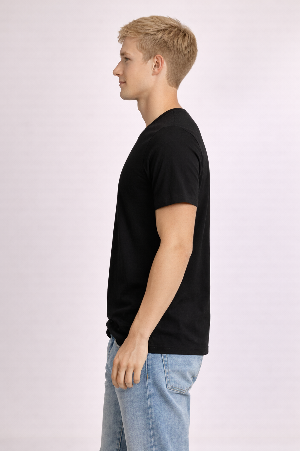 Men's V-Neck T-Shirt - Black