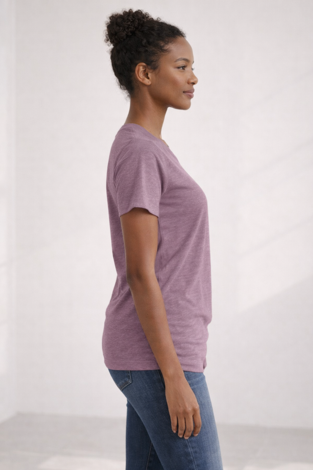 Women's Relaxed T-Shirt - Heather Mauve