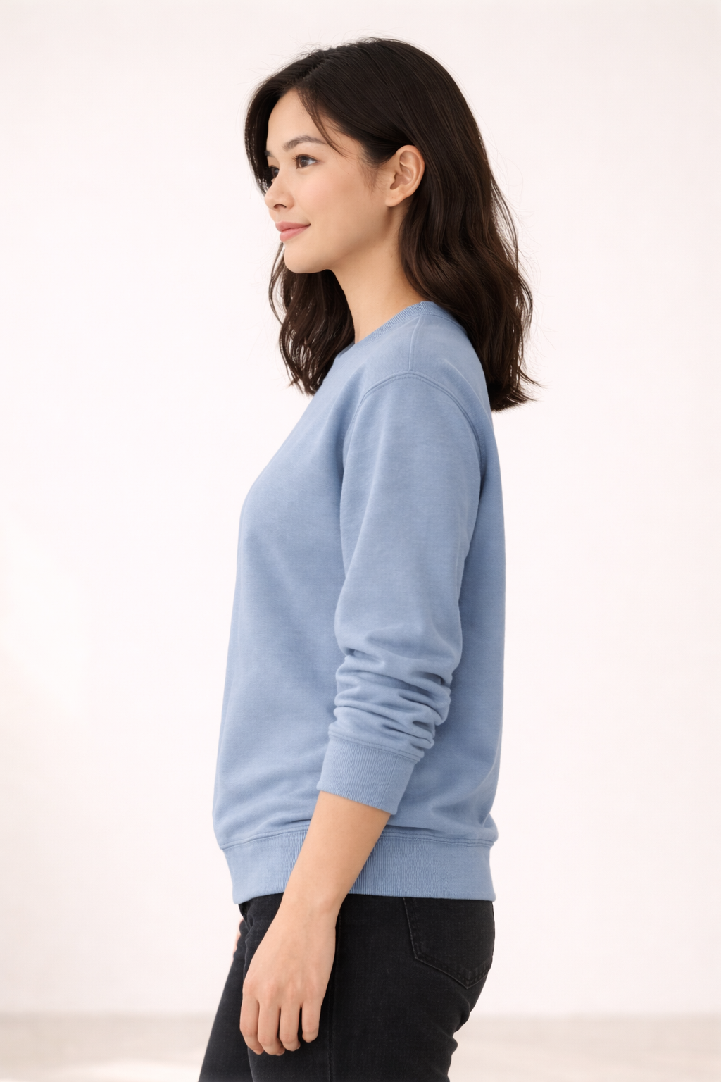 Women's Lightweight Sweatshirt - Misty Blue