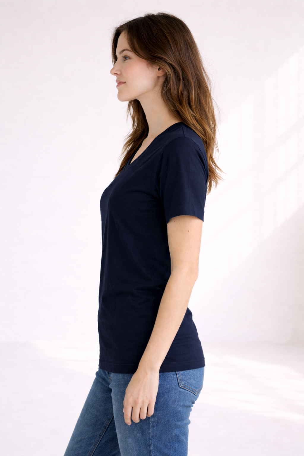 Womens Relaxed T-Shirt - Navy