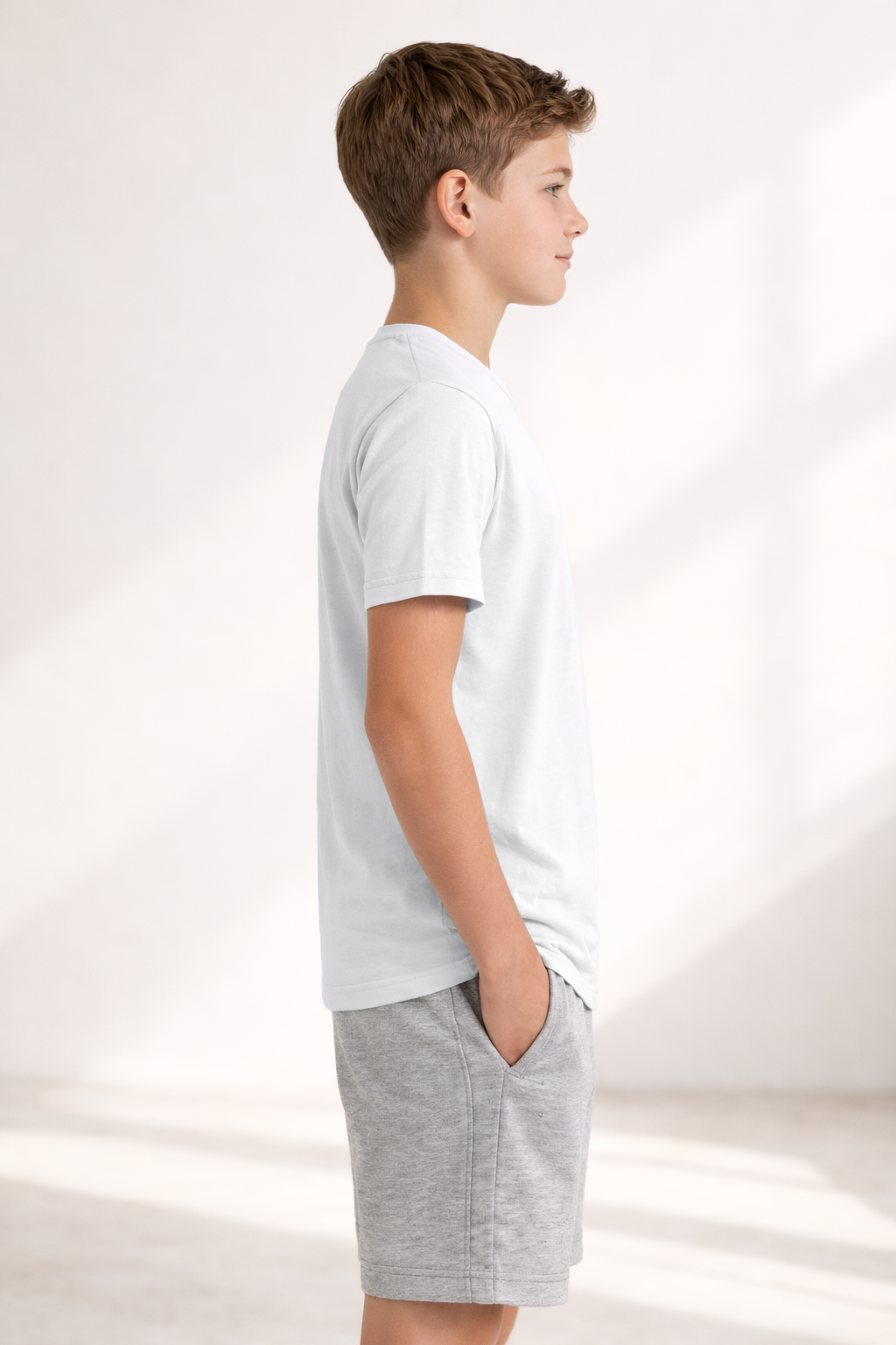 Youth Cotton T-Shirt - White