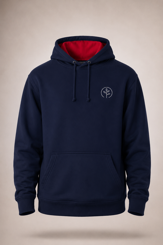 Accent Hoodie Navy / Red