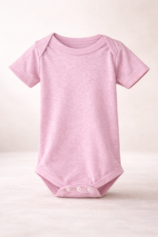 Baby Jersey One Piece- Pink