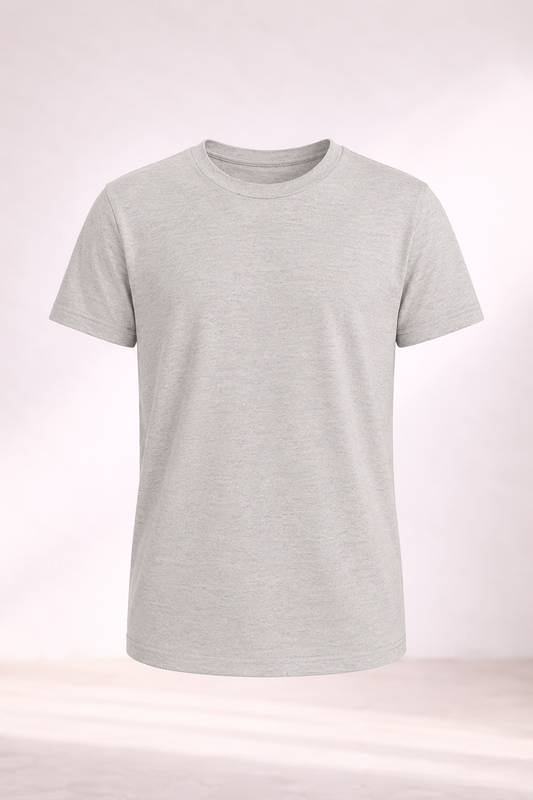 Youth Cotton T-Shirt - Heather Dust