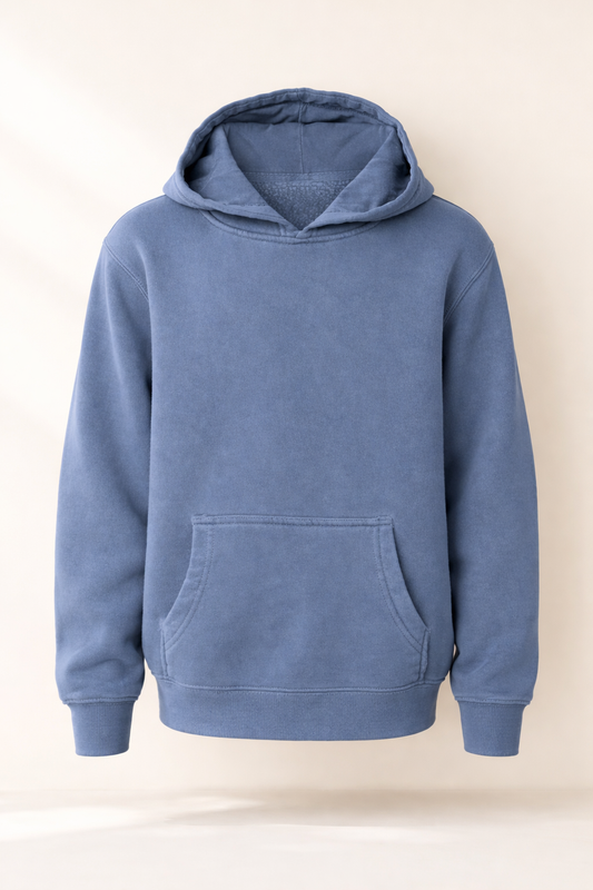 Vintage Pullover Hoodie - Pigment Slate Blue