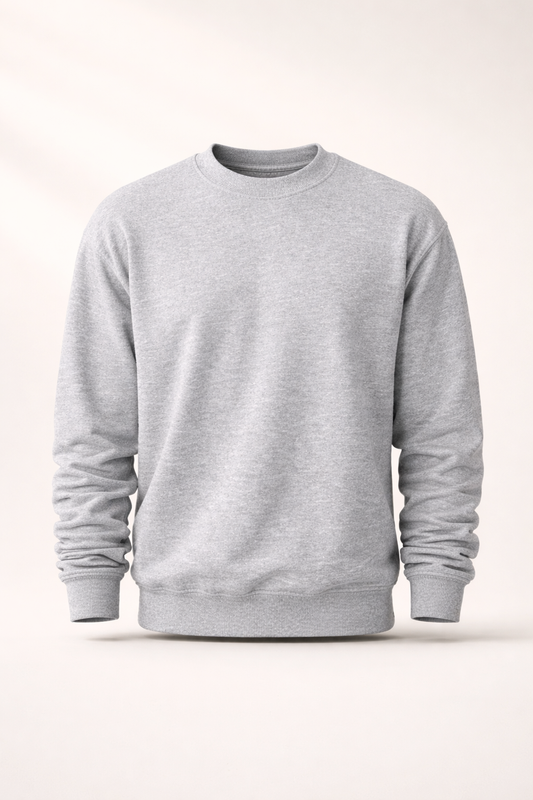 Mens Heavy Crewneck Sweatshirt - Sport Grey