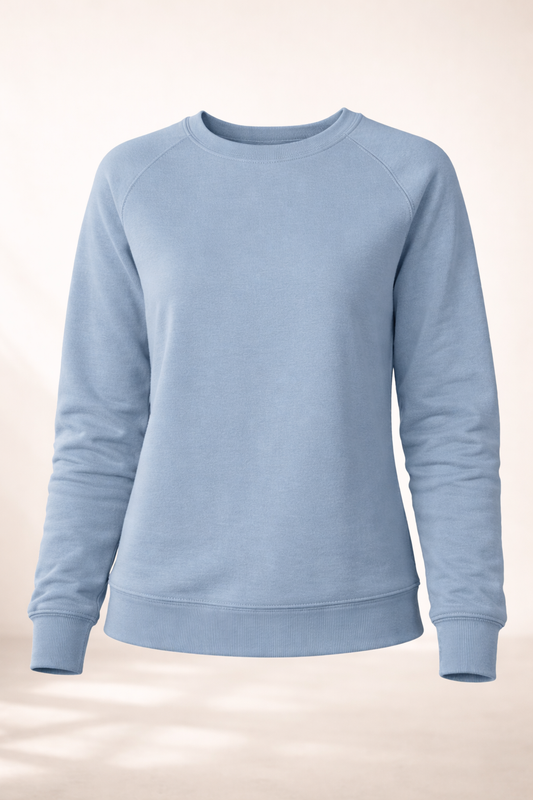Women's Lightweight Sweatshirt - Misty Blue