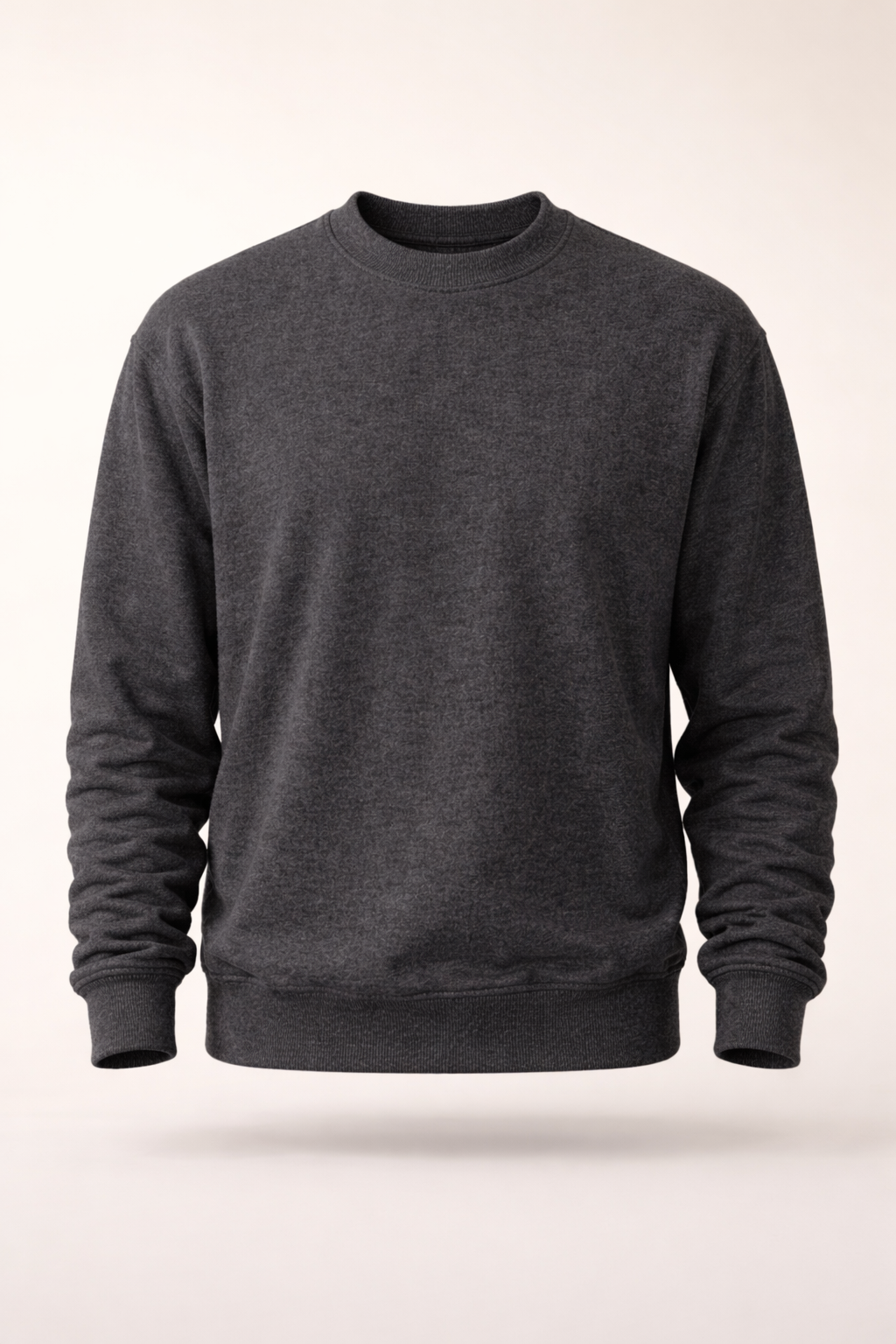 Mens Heavy Crewneck Sweatshirt - Dark Heather