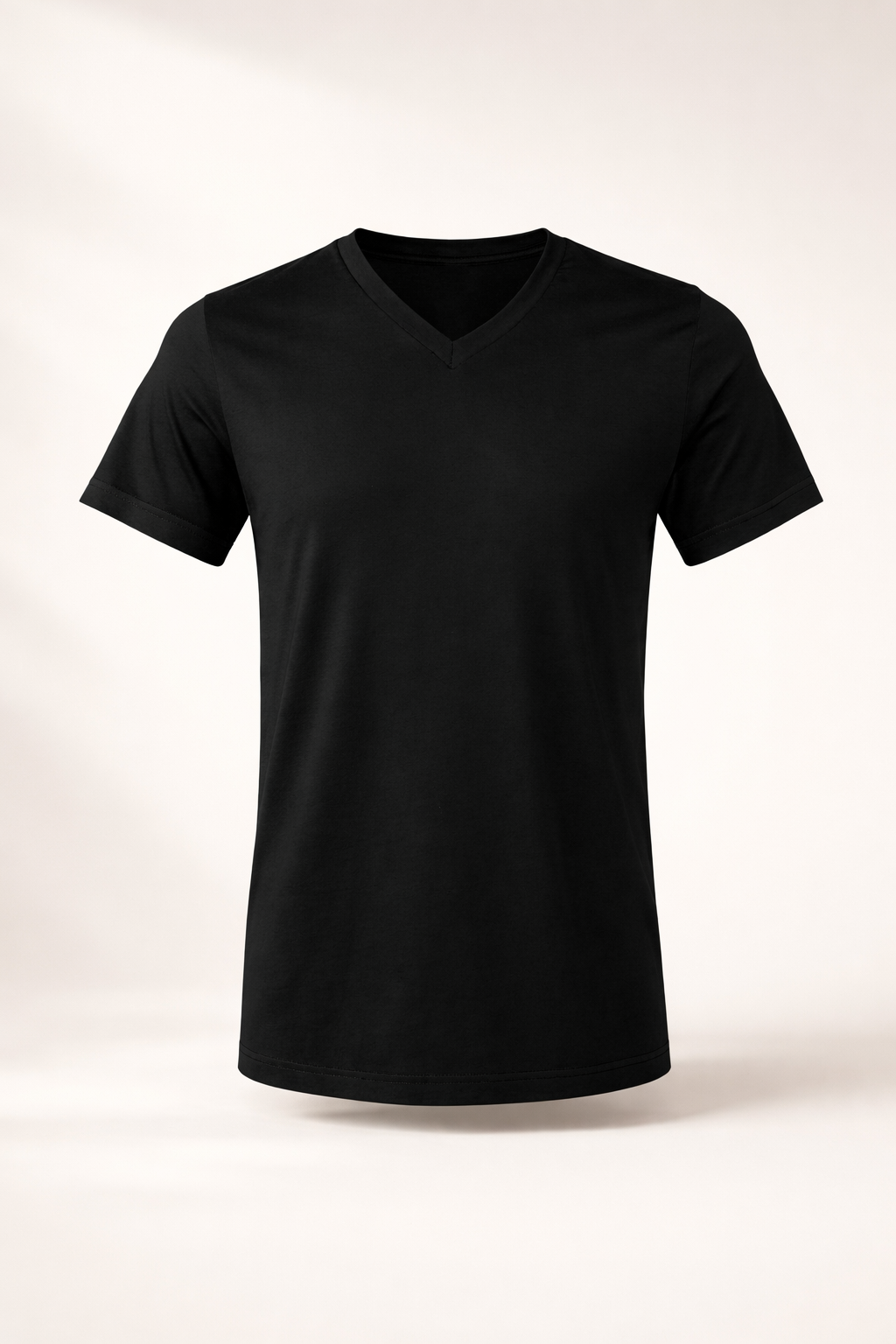Men's V-Neck T-Shirt - Black