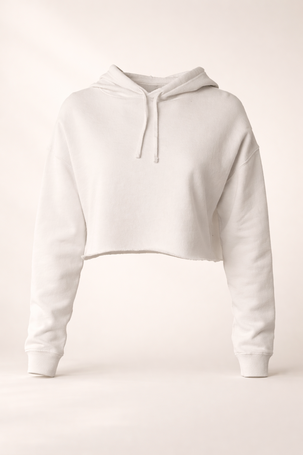 Women's Crop Hoodie - Bone