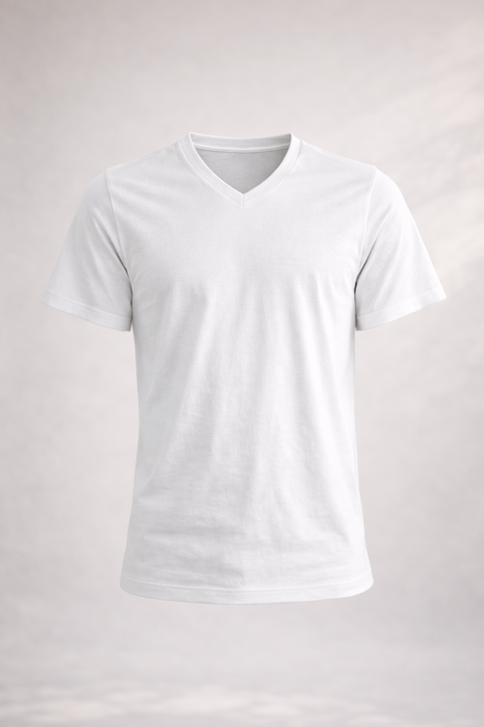 Men's V-Neck T-Shirt - White