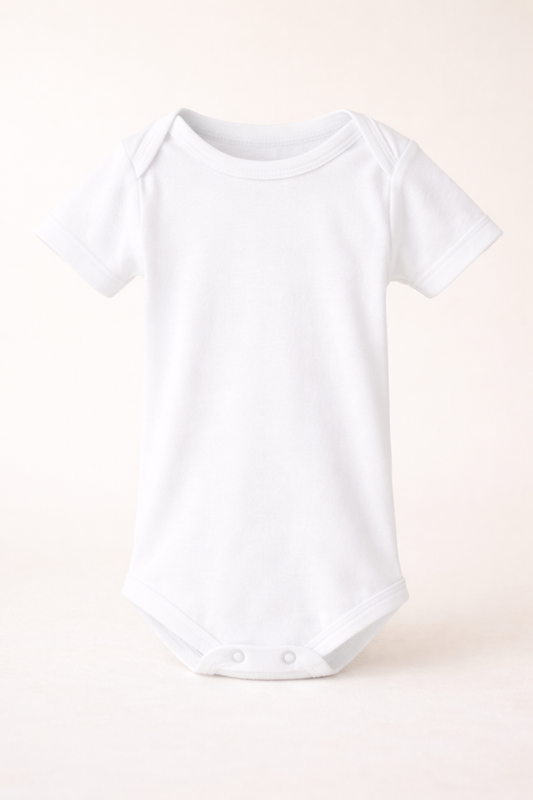 Baby Jersey One Piece - White
