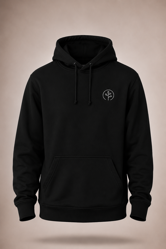 Classic Pure Black Hoodie