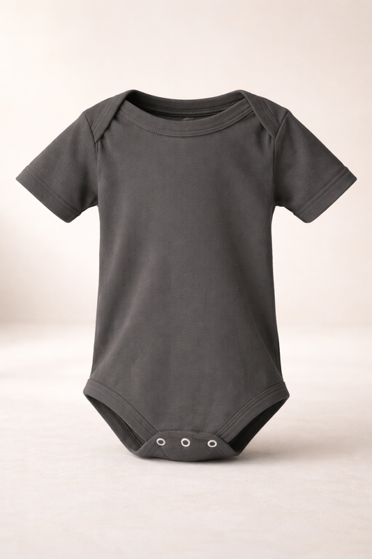 Baby Jersey One Piece - Dark Grey