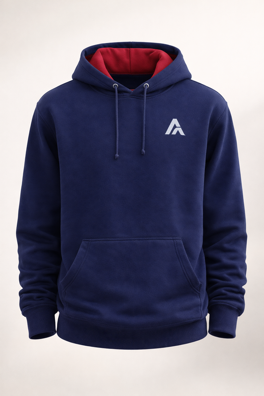 Accent Hoodie Navy / Red