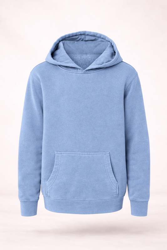 Vintage Pullover Hoodie - Pigment Light Blue