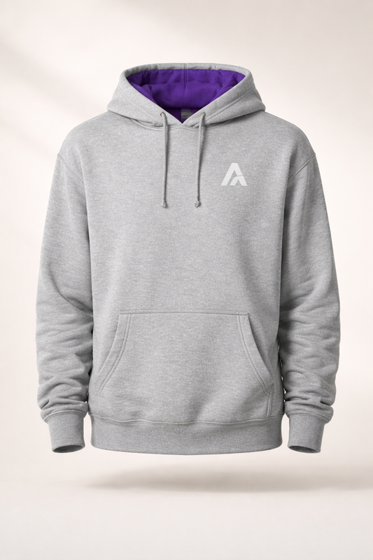 Accent Hoodie Grey / Purple