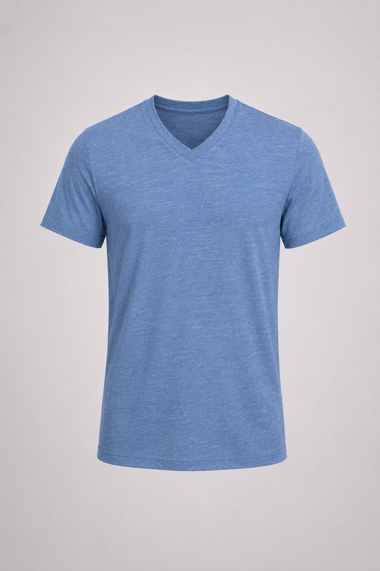 Men's V-Neck T-Shirt - Blue