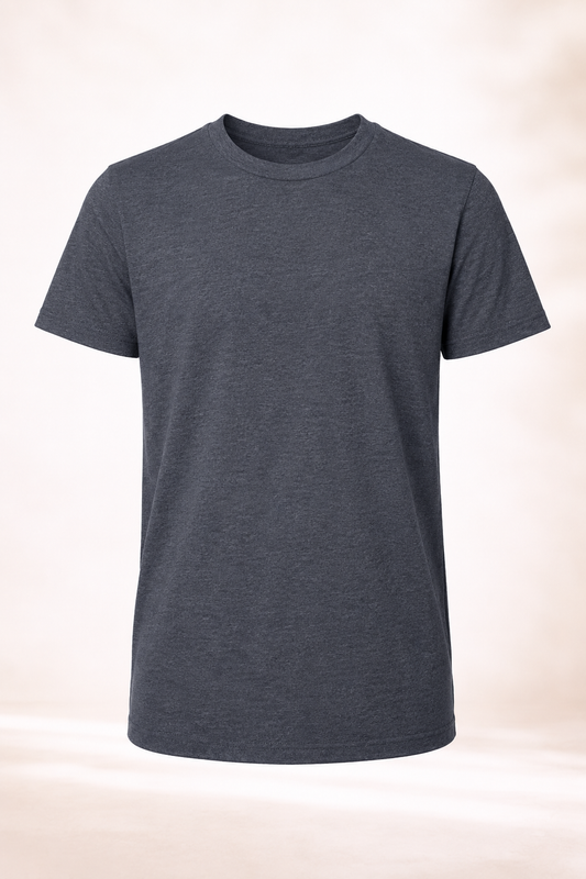 Youth Cotton T-Shirt - Navy