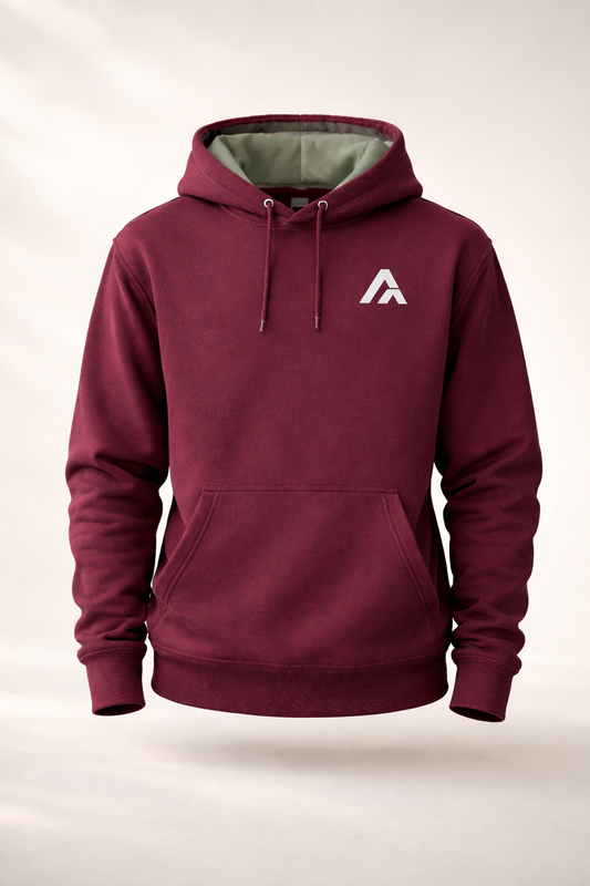 Accent Hoodie Maroon / Sage