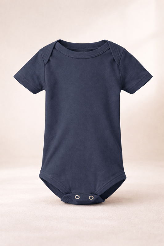 Baby Jersey One Piece - Navy