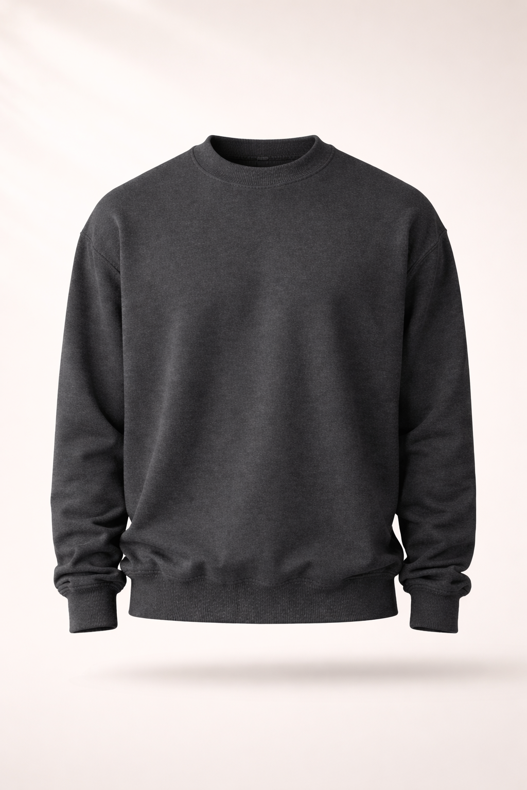 Mens Heavy Crewneck Sweatshirt - Charcoal