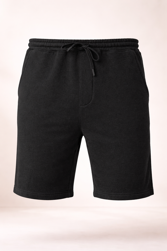 Mens Fleece Shorts - Black