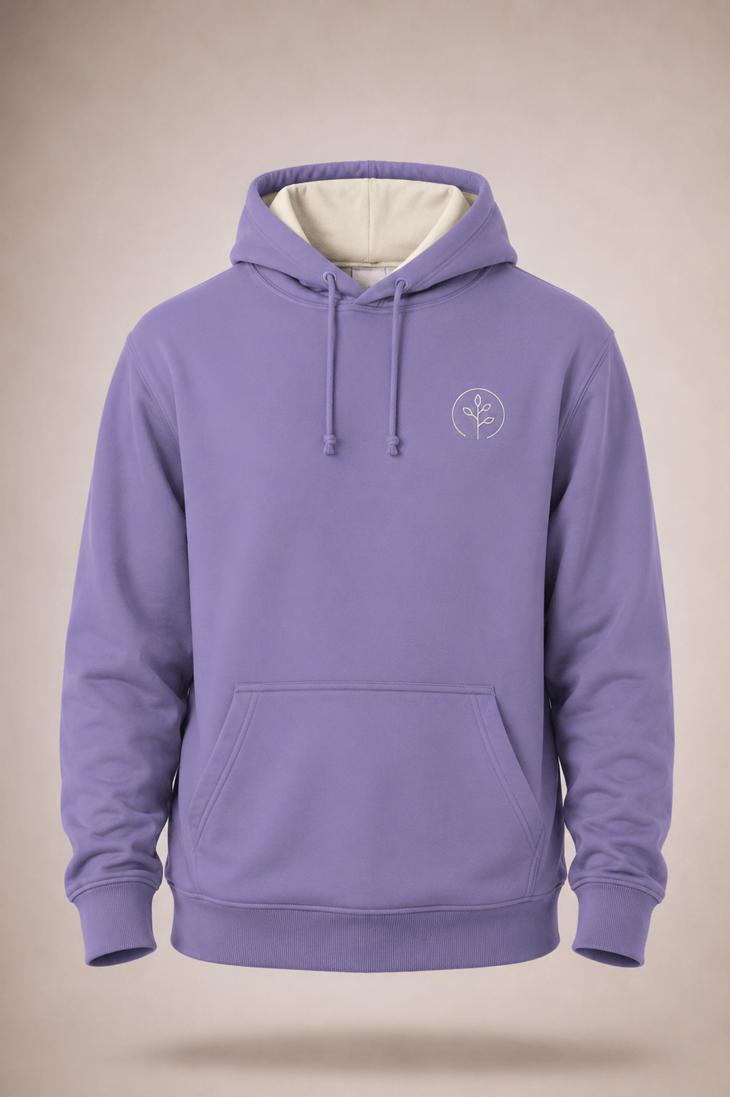 Accent Hoodie Violet / Cream
