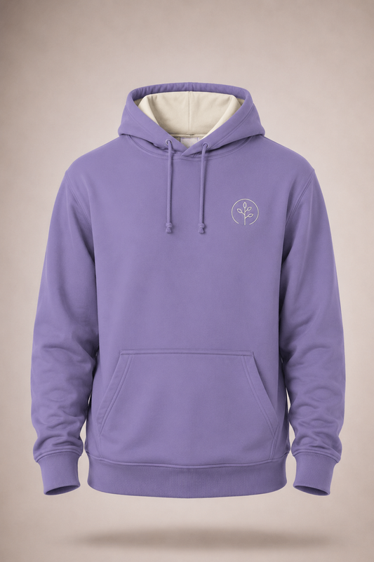 Accent Hoodie Violet / Cream