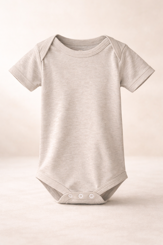 Title Baby Jersey One Piece - Heather Dust