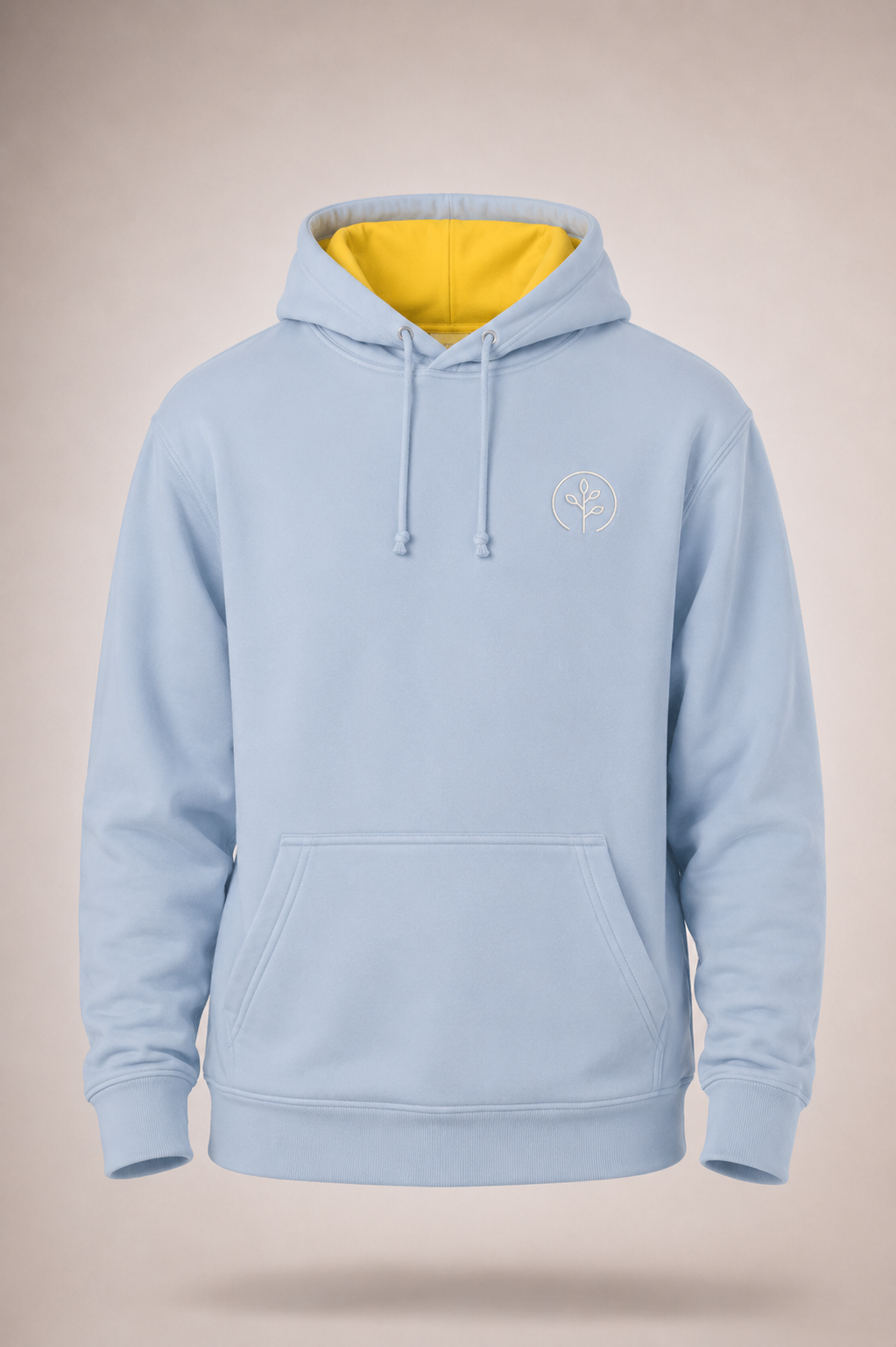 Accent Hoodie Light Blue / Yellow
