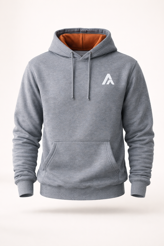 Accent Hoodie Charcoal / Burnt Orange