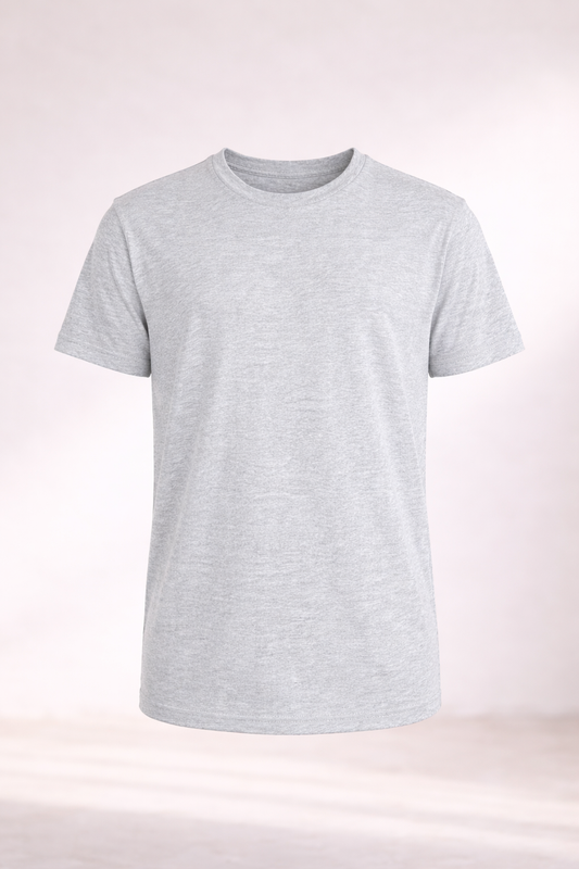 Youth Cotton T-Shirt - Athletic Heather Grey