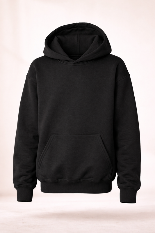Kids Pullover Hoodie - Black