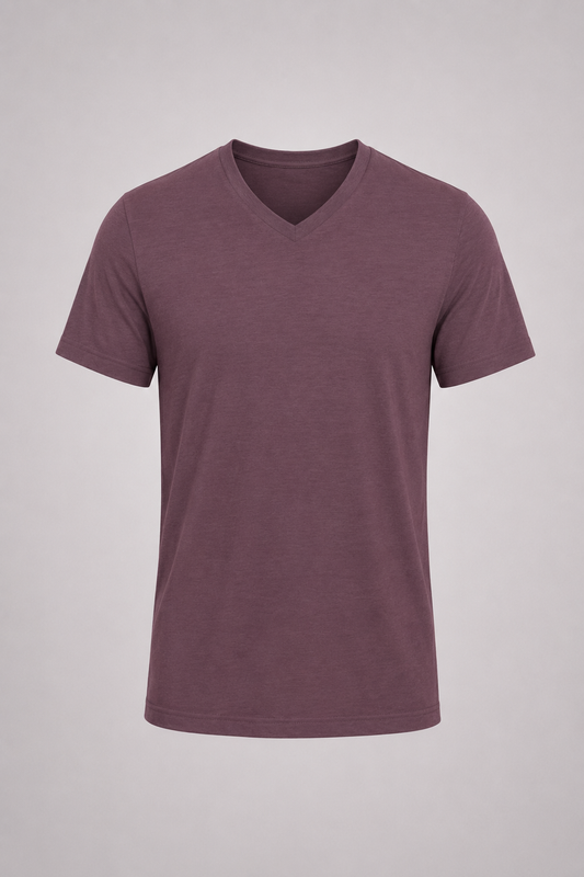 Men's V-Neck T-Shirt - Maroon